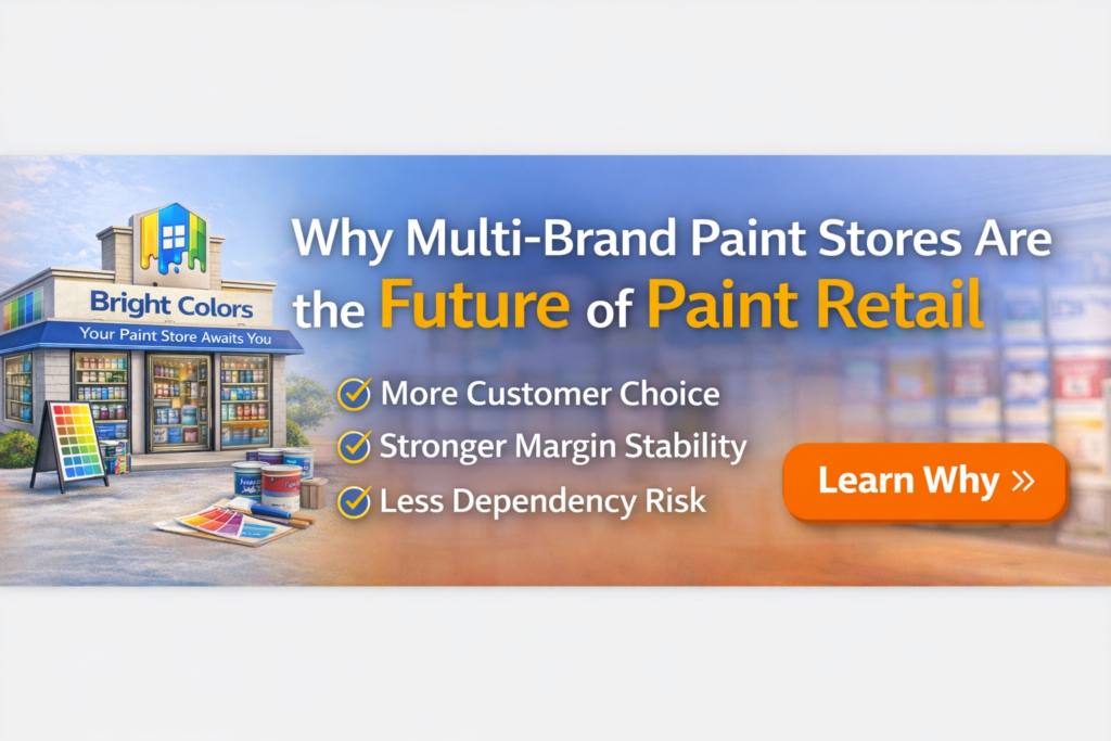 MultiBrand Paint Franchise ,Paint Franchise Store
